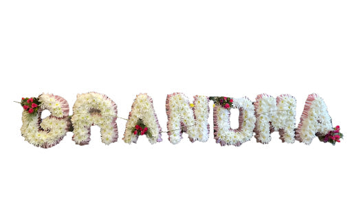 Based Lettering "GRANDMA"